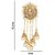 Meia Gold Plated Brown Alloy Dangle Earrings For Women