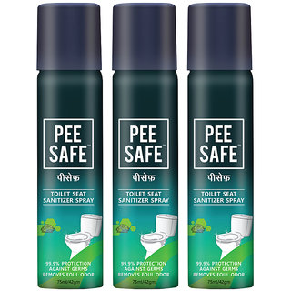 Pee Safe Sanitizer Spray (Pack of 3) 75ml each