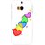 Snooky Printed Colorfull Hearts Mobile Back Cover For HTC One M8 - Multicolour