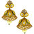 Anuradha Art Golden Finish Designer Studded American Diamond Traditional Jhumki/Jhumkas For Women/Girls.