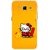 Snooky Printed Kitty Study Mobile Back Cover For Samsung Galaxy Core Prime - Orange