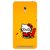 Snooky Printed Kitty Study Mobile Back Cover For Asus Zenfone 6 - Orange