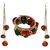 Urbanela Navratri Special Pom Pom Earring And Braclet Combo Fashion Jewellery ADUEBC108