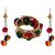 Urbanela Navratri Special Pom Pom Earring And Braclet Combo Fashion Jewellery ADUEBC111