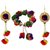 Urbanela Navratri Special Pom Pom Earring And Braclet Combo Fashion Jewellery ADUEBC114