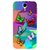 Snooky Printed Trendy Buterfly Mobile Back Cover For Micromax Canvas Juice A177 - Multicolour