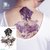 3D Temporary Tattoo Sticker Stars Design For Men Women Girls Hand Arm Waterproof Heart Design Size - 21x15cm