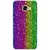 Snooky Printed Sparkle Mobile Back Cover For Samsung Galaxy C7 - Multicolour