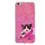 Snooky Printed Pink Cat Mobile Back Cover For Vivo Y66 - Multi