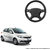 Autofurnish (AFSC-711 Dove Black) Leatherite Car Steering Cover For Tata Tiago