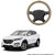Autofurnish (AFSC-713 Sorrel Beige) Leatherite Car Steering Cover For Hyundai Tucson
