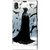 Snooky Printed Black Bats Mobile Back Cover For Sony Xperia Z1 - Multi