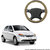 Autofurnish (AFSC-717 Hazel Beige) Leatherite Car Steering Cover For Tata Indica
