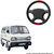Autofurnish (AFSC-721 Red Black) Leatherite Car Steering Cover For Maruti Omni