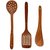 Triple S Handicrafts Wooden Ladle (Pack of 3)