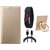 Motorola Moto C Plus Leather Cover with Ring Stand Holder, Digital Watch and USB Cable