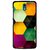 Snooky Printed Hexagon Mobile Back Cover For HTC Desire 326G - Multicolour