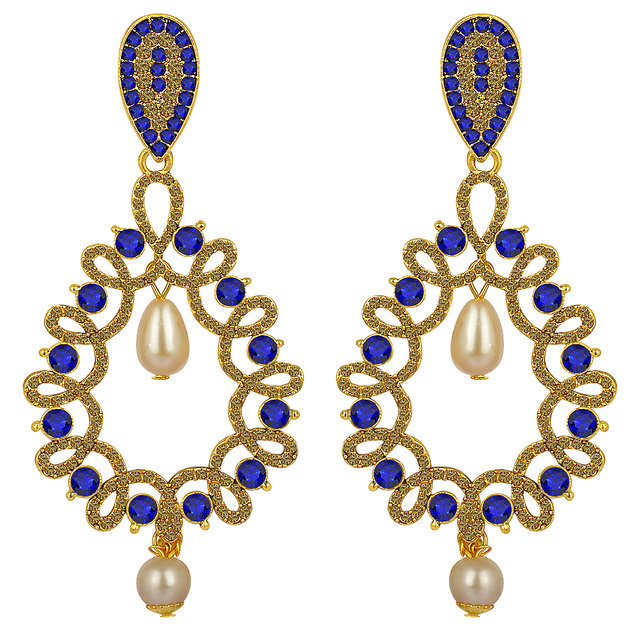 Buy Indian Earrings Long Hanging Jhumka Earrings Indian Jewelry Online in  India  Etsy