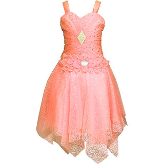 orange colour dress for baby girl