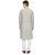 RG Designers Grey  White Cotton Kurta Pyjama Set For Men