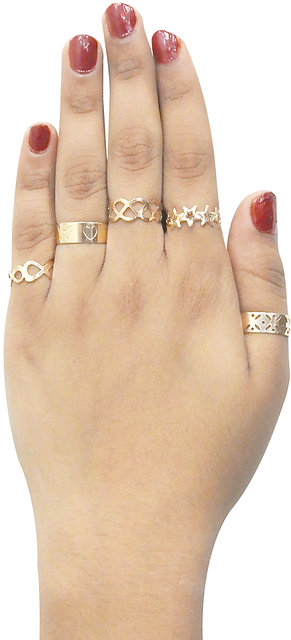 Amazon.com: Aimimier 10Pcs Bohemian Stackable Joint Knuckle Rings Set  Crystal Carved Midi Ring Hollow out Star Finger Ring Pack for Women :  Clothing, Shoes & Jewelry