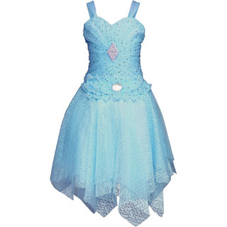 sky blue frock for baby girl