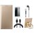 Moto G5s Leather Cover with Ring Stand Holder, Earphones, Tempered Glass and USB Cable