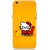 Snooky Printed Kitty Study Mobile Back Cover For Oppo F3 plus - Orange