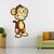 EJA Art Innocent Monkey Covering Area 60 x 32 Cms Multi Color Sticker
