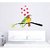 EJA Art Love Birds Covering Area 90 x 70 Cms Multi Color Sticker