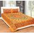 KHF 100 Cotton Jaipuri  Rajasthani Printed Queen Size Bed Sheet With 2 Pillow Cover