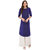 Always in Style Ink Blue Color Printed Kurta for Women (6007)