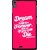 Snooky Printed Live the Life Mobile Back Cover For Gionee Elife S5.5 - Pink