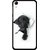 Snooky Printed Cute Dog Mobile Back Cover For HTC Desire 728 - White