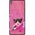 Snooky Printed Pink Cat Mobile Back Cover For Sony Xperia XA1 - Multi
