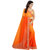 Ozon Designer Fab Orange Georgette Saree with blouse