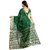 Ozon Designer Fab Green Cotton Silk Saree with blouse