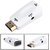 Microware Gold Plated Active HD 1080P HDMI to VGA Converter Adapter Converter with 3.5mm Audio for Projector Pc Laptop Notebook DVD White