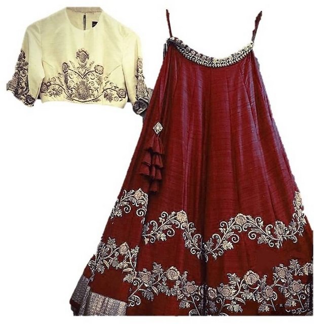 Buy Kid Kupboard Lehenga Choli Set with Duppatta For Baby Girls Pure Cotton  (Grey, Pack of 1) Online - Get 50% Off