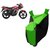 AutoAge Two Wheeler Green Colour Cover for TVS Sport