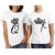 KING QUEEN WHITE COLOR COUPLE COMBO T SHIRT