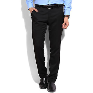 jet black formal pants