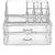 SPAZIES Acrylic 2 Drawer With 9 compartments Home Makeup Cosmetic Conceal Lipstick Stand Eye shadow Brushes Jewellery Or