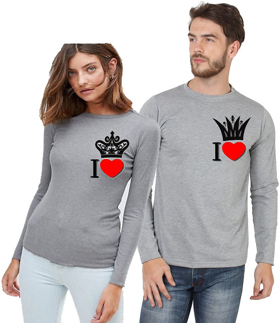 shopclues couple t shirt king queen