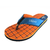 Zaare Men's Flip-Flops and House Slippers - Square Orange
