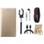 Moto G5 Premium Leather Cover with Ring Stand Holder, Selfie Stick, Digtal Watch, Earphones and USB Cable