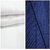 Kundan Sulz Gwalior Men's Executive 100% Pure Cotton  Blue Print Shirt & White Colour Pure Cotton Linen Look Trouser Fabric Combo Set ( 1 Pant Shirt Piece for Men )