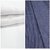 Kundan Sulz Gwalior Men's Executive 100% Pure Cotton  Blue Print Shirt & White Colour Pure Cotton Linen Look Trouser Fabric Combo Set ( 1 Pant Shirt Piece for Men )