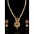 Zaveri Pearls Gold Plated Gold Zinc Necklace Set For Women