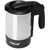 IK-1403, 0.5 liter 1000-watt electric tea kettle with brushed stainless steel finish features an illuminated power indicator, automatic shut-off for dual protection when boiling or dry and an overheat shut-off.